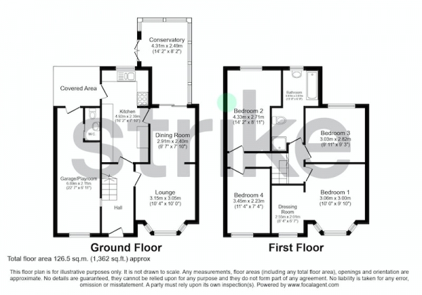 Floor Plan Image for 4 Bedroom Terraced House for Sale in Runcorn Avenue, Blackpool, Lancashire, FY2