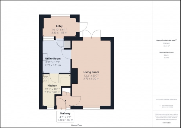 Floor Plan Image for 3 Bedroom Terraced House for Sale in Oliver Lane, Ellesmere Port, Cheshire, CH66