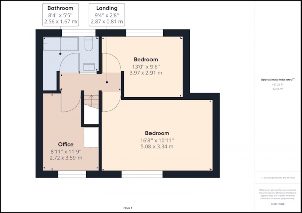 Floor Plan Image for 3 Bedroom Terraced House for Sale in Oliver Lane, Ellesmere Port, Cheshire, CH66