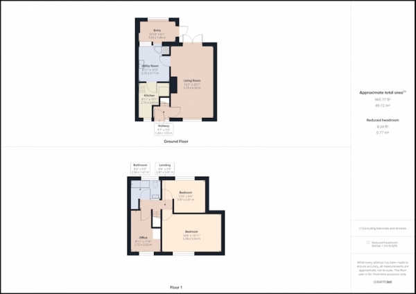 Floor Plan Image for 3 Bedroom Terraced House for Sale in Oliver Lane, Ellesmere Port, Cheshire, CH66