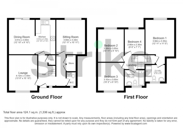 Floor Plan Image for 4 Bedroom Semi-Detached House for Sale in Cartmel Close, Hazel Grove, Stockport, Cheshire, SK7