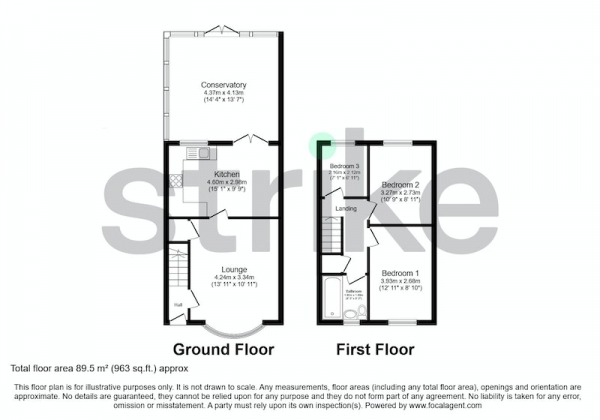 Floor Plan Image for 3 Bedroom Semi-Detached House for Sale in Colin Drive, Liverpool, Merseyside, L3