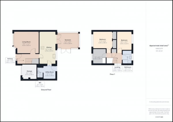 Floor Plan Image for 3 Bedroom Semi-Detached House for Sale in The Wynding, Bedlington, Tyne and Wear, NE22