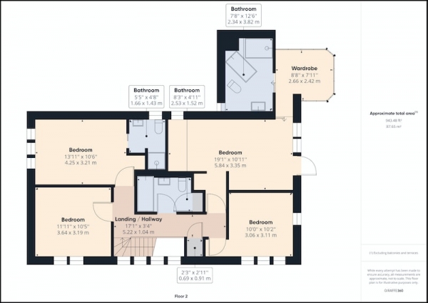 Floor Plan Image for 4 Bedroom Detached House for Sale in Fernhill, Grasscroft, Oldham, Greater Manchester, OL4