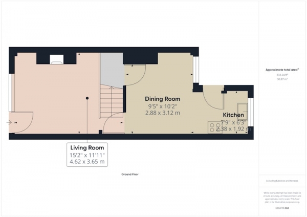 Floor Plan Image for 2 Bedroom Terraced House for Sale in Poucher Street, Rotherham, South Yorkshire, S61