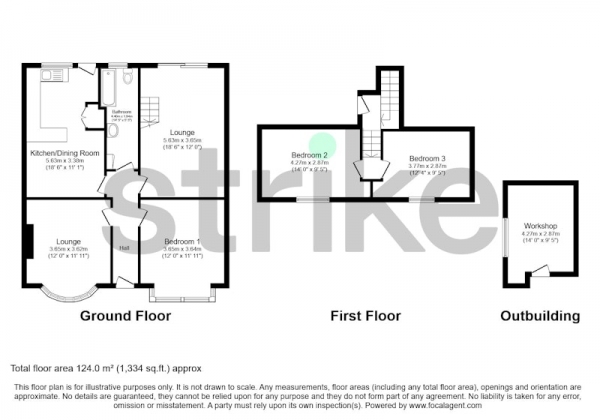 Floor Plan Image for 3 Bedroom Detached House for Sale in Tower Lane, Preston, Lancashire, PR2