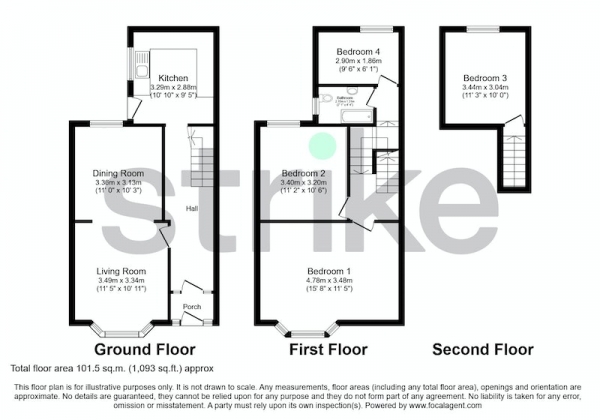 Floor Plan Image for 4 Bedroom Terraced House for Sale in Carisbrooke Road, Liverpool, Merseyside, L4