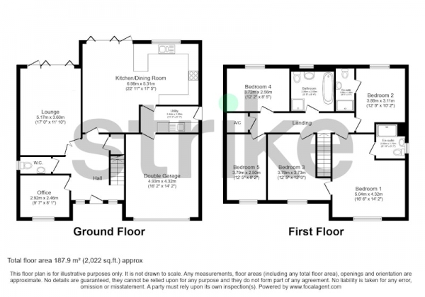 Floor Plan Image for 5 Bedroom Detached House for Sale in Manor Road, Peterborough, Cambridgeshire, PE7