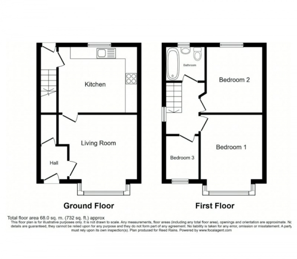 Floor Plan Image for 3 Bedroom Semi-Detached House for Sale in Westerton Road, Tingley, Wakefield, West Yorkshire, WF3