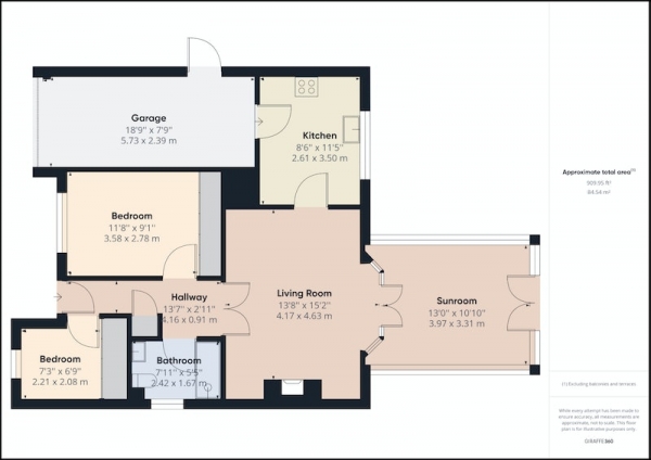 Floor Plan Image for 2 Bedroom Detached House for Sale in West Meadows, Newcastle upon Tyne, Tyne and Wear, NE5