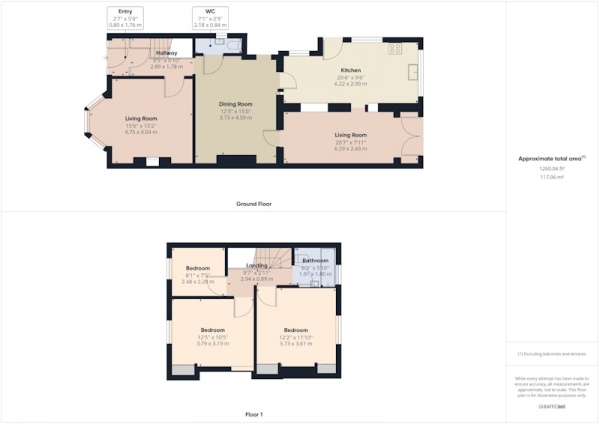 Floor Plan Image for 3 Bedroom Semi-Detached House for Sale in Weardale Place, Stockton-on-Tees, North Yorkshire, TS18