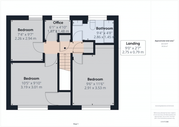 Floor Plan Image for 3 Bedroom Terraced House for Sale in Skelton Lane, Sheffield, South Yorkshire, S13