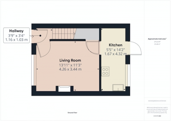 Floor Plan Image for 2 Bedroom End of Terrace House for Sale in Forfar Road, Liverpool, Merseyside, L13