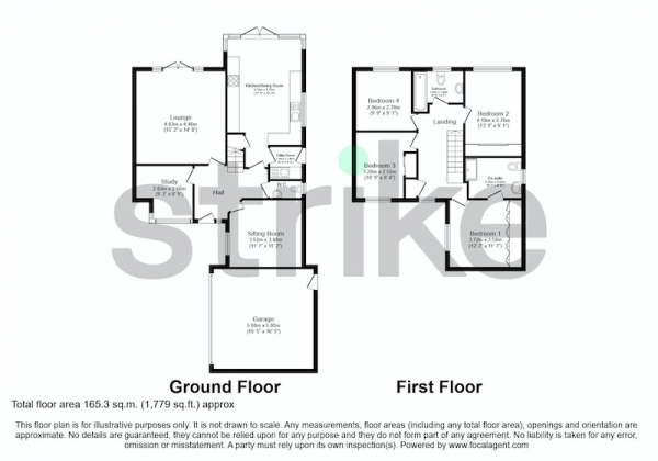 Floor Plan Image for 4 Bedroom Detached House for Sale in Meadow Way, Sandbach, Cheshire, CW11