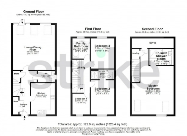 Floor Plan Image for 4 Bedroom Semi-Detached House for Sale in Mossfield Street, Manchester, Greater Manchester, M11