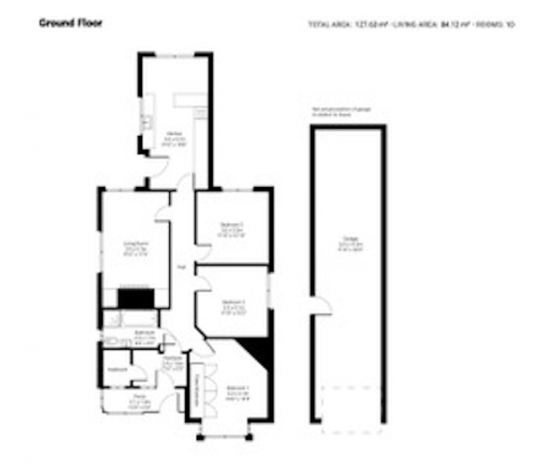 Floor Plan for 3 Bedroom Bungalow for Sale in Bentley Drive, Walsall, West Midlands, WS2, WS2, 8RU - OIRO &pound280,000