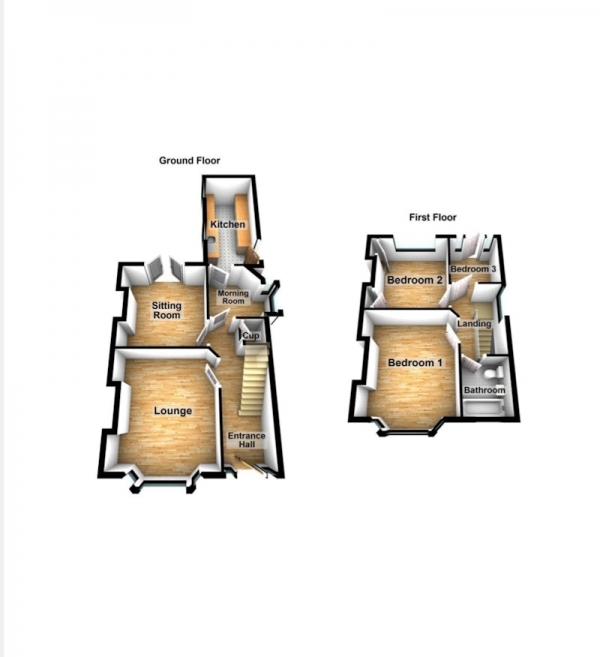 Floor Plan Image for 3 Bedroom Semi-Detached House for Sale in Roby Road, Liverpool, Merseyside, L36