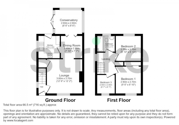 Floor Plan Image for 3 Bedroom Semi-Detached House for Sale in Sycamore Copse, Wakefield, West Yorkshire, WF2