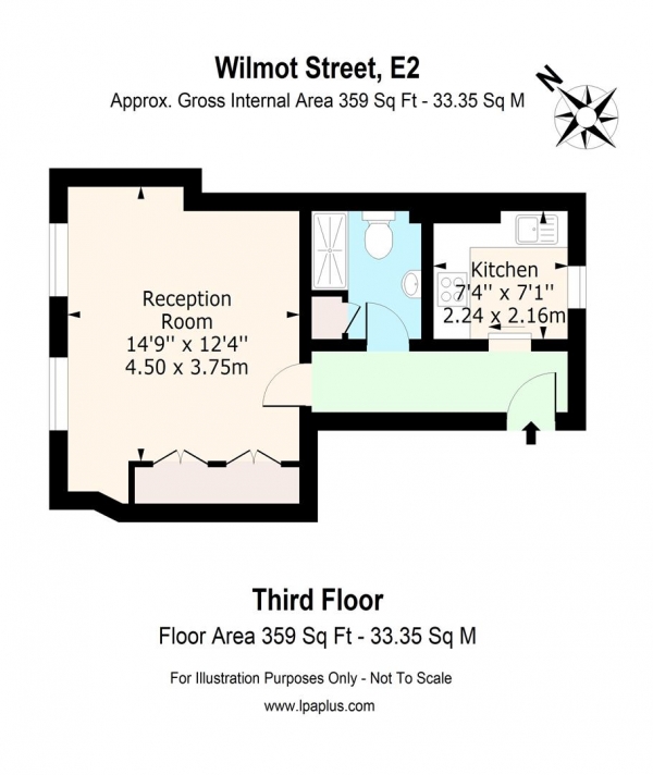 Floor Plan Image for Studio for Sale in Wilmot Street, London