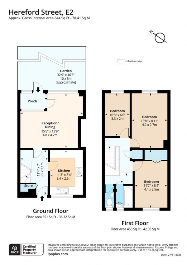 Floor Plan Image for 3 Bedroom Maisonette for Sale in Hereford Street, London