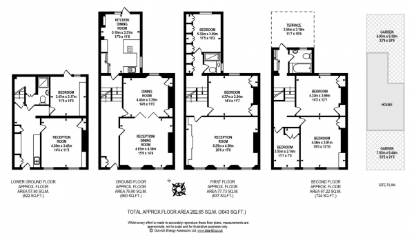 Floor Plan Image for 6 Bedroom Terraced House for Sale in Grove Lane, Camberwell, SE5