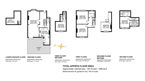 Floor Plan Image for 5 Bedroom Terraced House for Sale in Bushey Hill Road, Camberwell, SE5