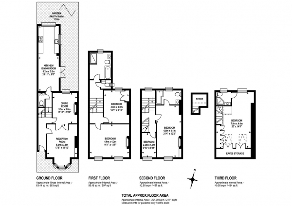 Floor Plan Image for 5 Bedroom Terraced House for Sale in Maude Road, Camberwell, SE5