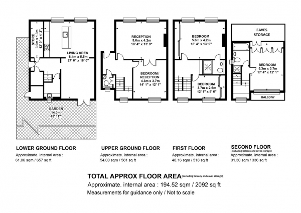 Floor Plan Image for 4 Bedroom Semi-Detached House for Sale in Asylum Road, Peckham, SE15