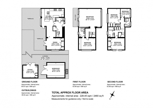 Floor Plan Image for 4 Bedroom Terraced House for Sale in Champion Hill, Camberwell, SE5