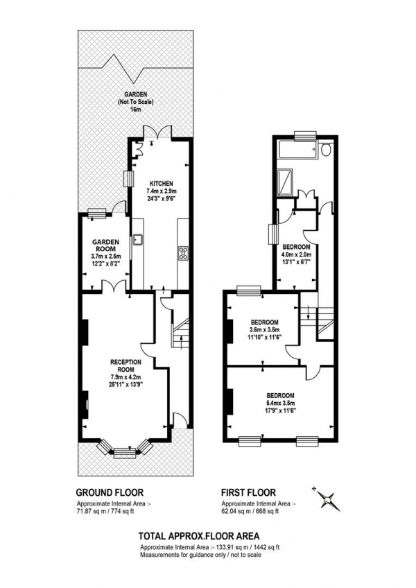 Floor Plan Image for 3 Bedroom End of Terrace House for Sale in Consort Road, Peckham, SE15