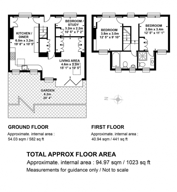 Floor Plan Image for 3 Bedroom End of Terrace House for Sale in Choumert Grove, Peckham, SE15