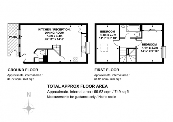 Floor Plan Image for 2 Bedroom Terraced House for Sale in Consort Road, Nunhead, SE15