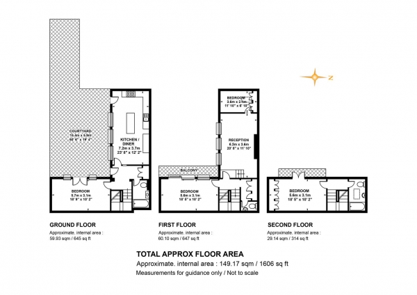 Floor Plan for 4 Bedroom Detached House for Sale in The Muffin Factory, Gordon Road, SE15, SE15, 3RT - Offers in Excess of &pound1,500,000