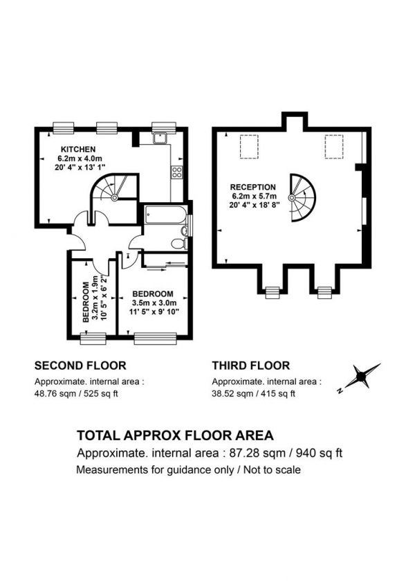 Floor Plan for 2 Bedroom Apartment for Sale in Newent Close, Peckham, SE15, SE15, 6ED - Guide Price &pound475,000