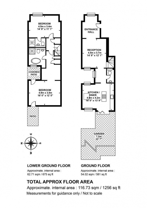 Floor Plan Image for 2 Bedroom Apartment for Sale in Shenley Road, Camberewll, SE5