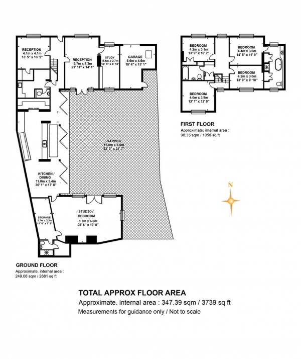 Floor Plan Image for 5 Bedroom Detached House for Sale in Love Walk, Camberwell, SE5