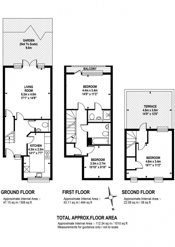 Floor Plan Image for 3 Bedroom Terraced House for Sale in Glenton Mews, Nunhead, SE15