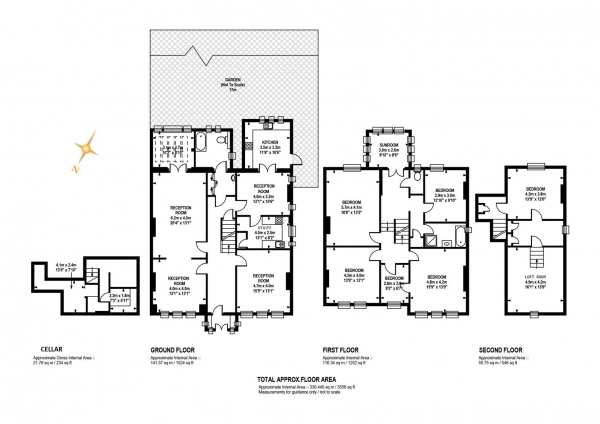 Floor Plan for 6 Bedroom Detached House for Sale in Grove Park, Camberwell, SE5, SE5, 8LF - Guide Price &pound3,000,000