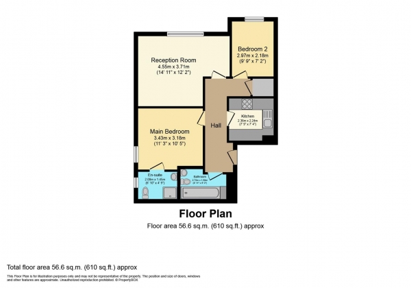 Floor Plan Image for 2 Bedroom Apartment for Sale in Manor Gardens, Sherard Court, London