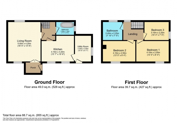 Floor Plan Image for 3 Bedroom Cottage for Sale in Granary Cottage, Church Street, Cottingham, Market Harborough