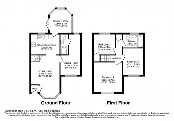 Floor Plan Image for 3 Bedroom Property for Sale in Ryngwell Close, Brixworth, Northampton