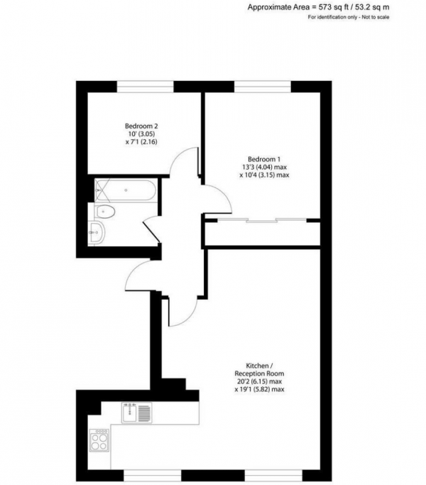 Floor Plan Image for 2 Bedroom Apartment for Sale in Kingston