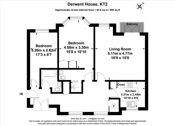 Floor Plan Image for 2 Bedroom Apartment for Sale in Kingston