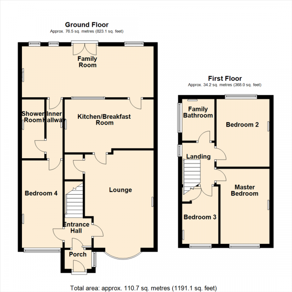 Floor Plan Image for 4 Bedroom Semi-Detached House for Sale in Greenfield View, Kippax, Leeds