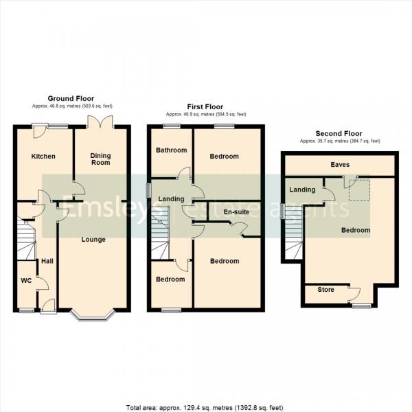 Floor Plan Image for 4 Bedroom Semi-Detached House for Sale in Westfield Lane, Kippax, Leeds