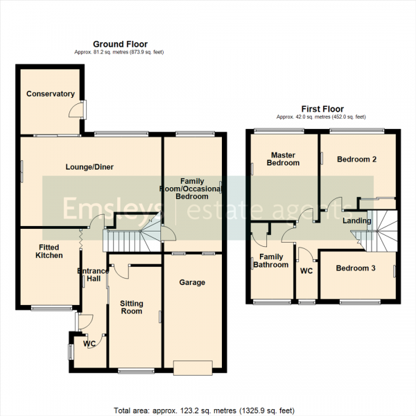 Floor Plan Image for 3 Bedroom Detached House for Sale in Kings Croft, Garforth, Leeds