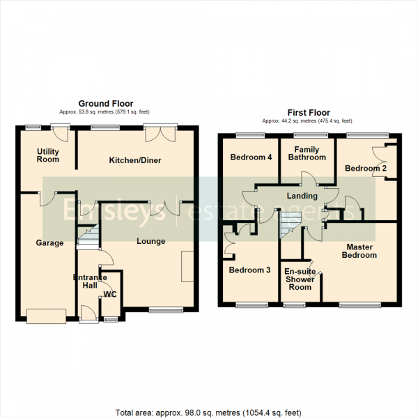 Floor Plan Image for 4 Bedroom Detached House for Sale in Brierlands Close, Garforth, Leeds