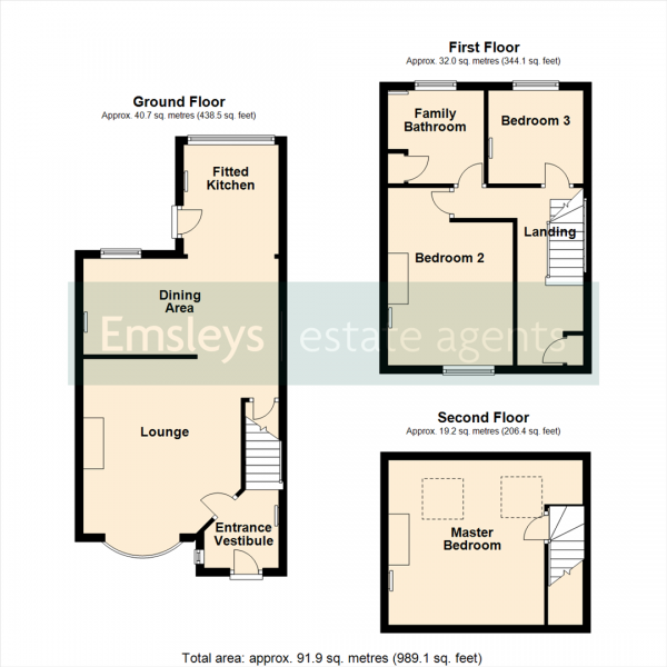 Floor Plan Image for 3 Bedroom Cottage for Sale in East View, Micklefield, Leeds