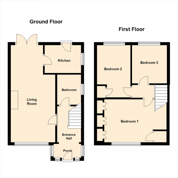 Floor Plan Image for 3 Bedroom Semi-Detached House for Sale in Cliffe House Avenue, Garforth, Leeds