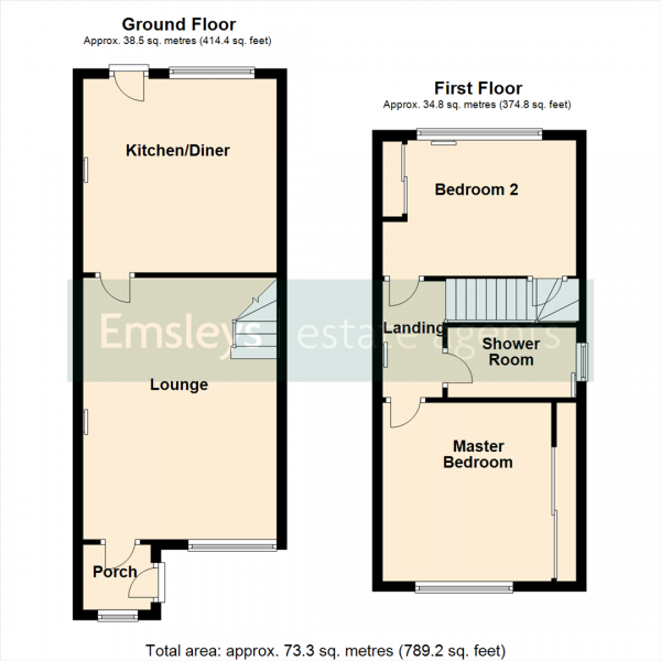 Floor Plan Image for 2 Bedroom Semi-Detached House for Sale in Invargarry Close, Garforth, Leeds